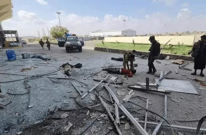 في أول تعليق رسمي لها.. ميليشيا الحوثي تكشف عن القذائف التي استهدفت مطار عدن ومن يقف ورائها