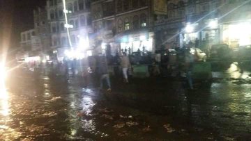 دمت: اصابات بين المحتجين برصاص الحوثي.. ومتظاهرون يتوعدون بتصعيد الاحتجاجات