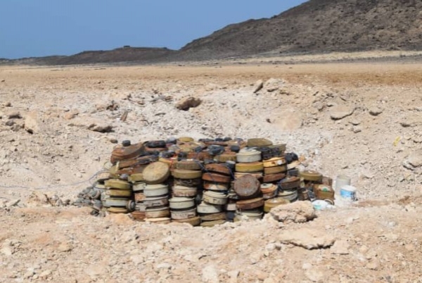 مسام: نزع نحو 7500 لغم حوثي خلال شهر أكتوبر المنصرم