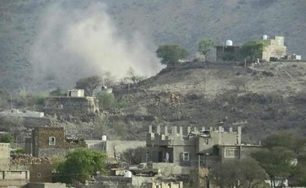 الحوثيون يقصفون قرى المدنيين في الضالع