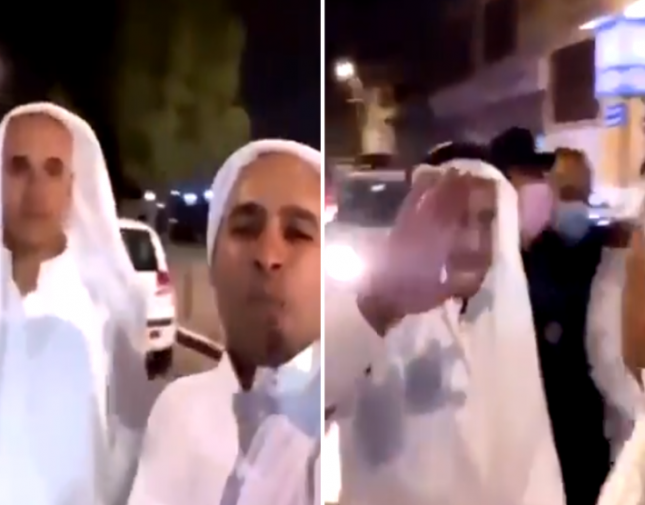 شاهد بالفيديو.. شبان بملابس خليجية يلتقطون صورًا مع إسرائيليين وسط تل أبيب.. وأحدهم يفجر مفاجأة عن هويتهم