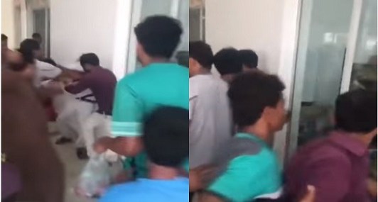 شاهد.. شجار بالأيدي بين مقيمين يمنيين بأحد الأسواق بالسعودية في نهار رمضان(فيديو)