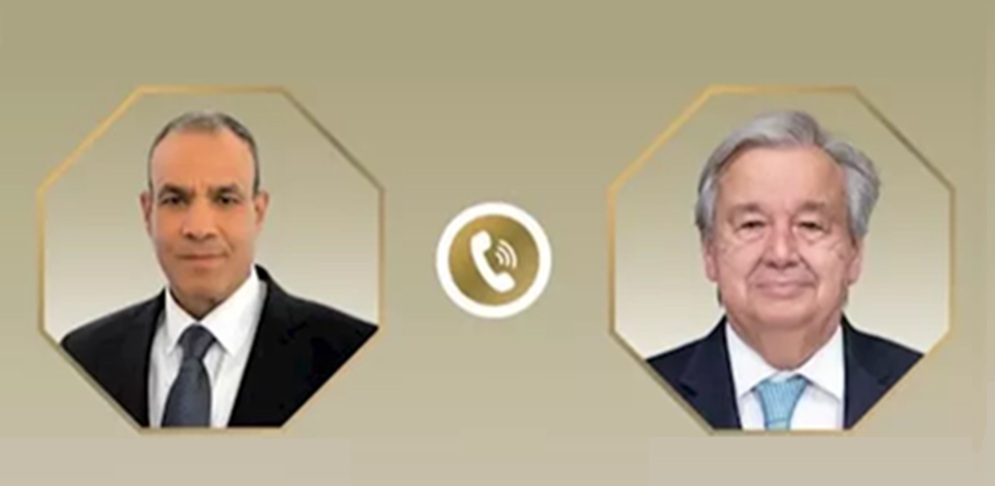 وزير خارجية مصر يبحث مع غوتيريش مستجدات الأوضاع الإقليمية ويؤكد على وحدة وسيادة اليمن