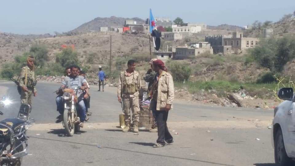 قوات الحزام الأمني تعلن حالة الطوارئ وحظر التجوال في قعطبة