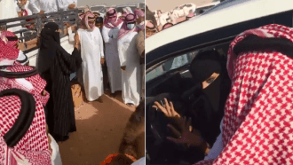 مشهد غير مسبوق.. سعودية تنافس الرجال في مزاد للإبل (شاهد الفيديو)