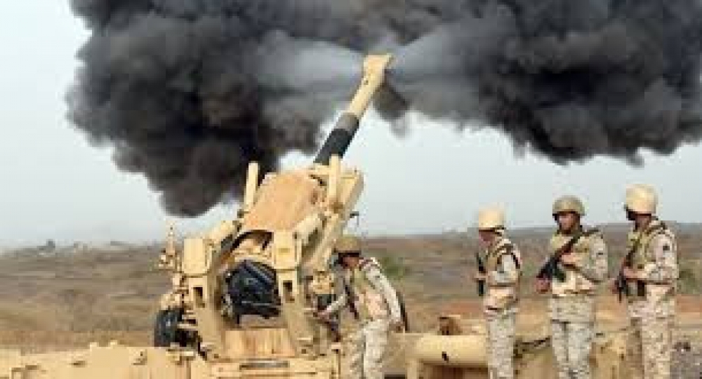  مدفعية الجيش الوطني تدك مخازن أسلحة وتجمعات حوثية في جبهة باقم بصعدة