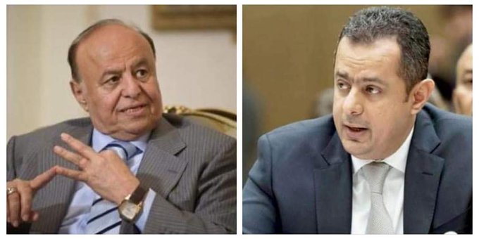 عاجل / الرئيس هادي يعقد في الاثناء اجتماعا مغلقا برئيس الحكومة معين عبدالملك لمناقشة اخيرة بشأن التشكيل الوزاري المرتقب