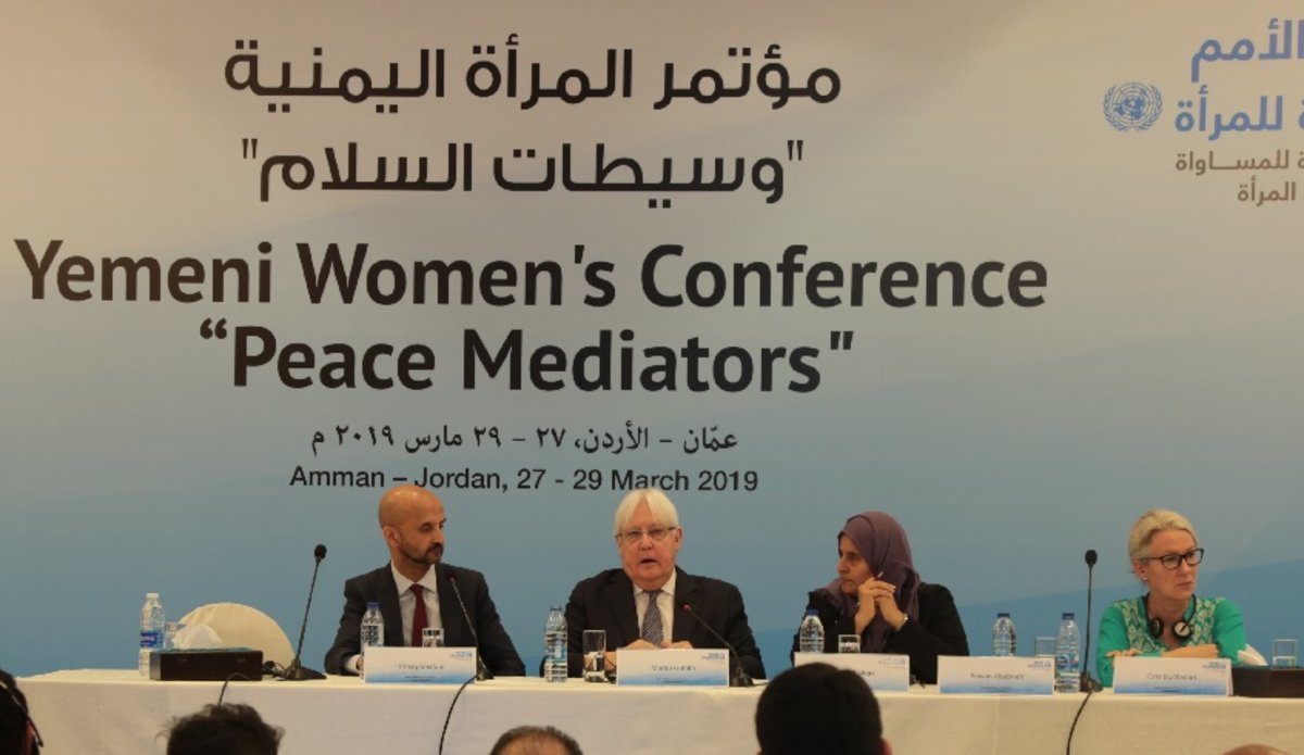   غريفيث يشدد على إشراك المرأة في الحكومة اليمنية