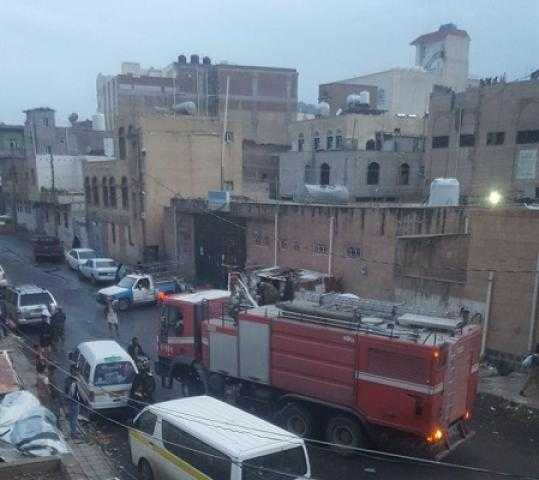  حريق في شقة سكنية بصنعاء اثر تسرب غاز من أسطوانة تالفة 