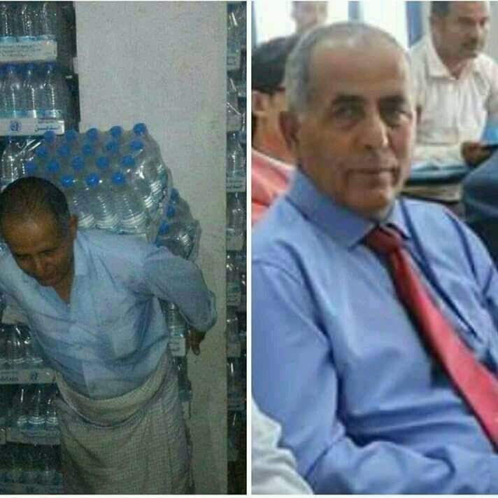 نتيجة للأوضاع المعيشية الصعبة...دكتور جامعي  يلجأ للعمل كـ "حمّال. "صورة"