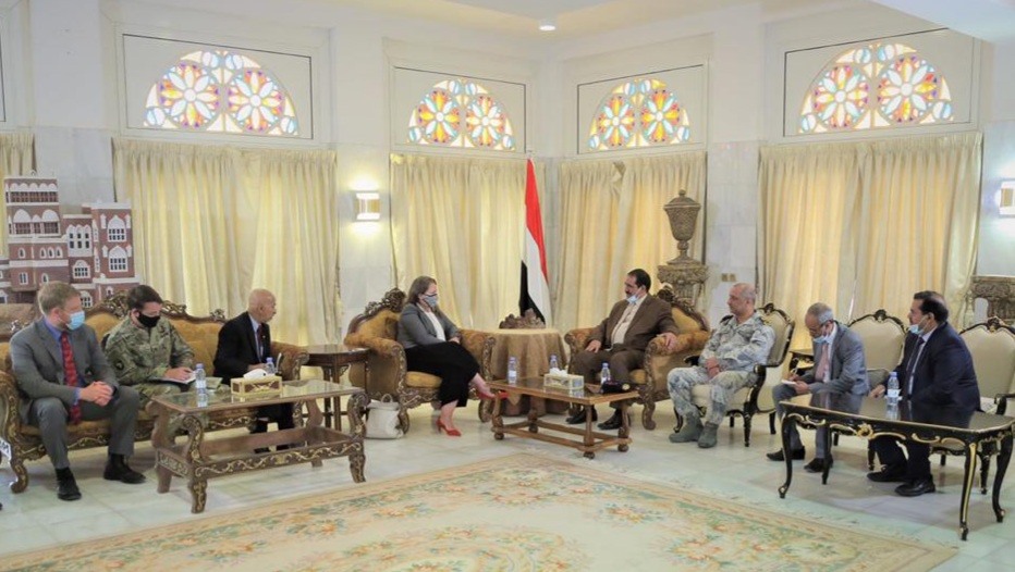   أول لقاء للوزير حيدان مع مسؤول أمريكي